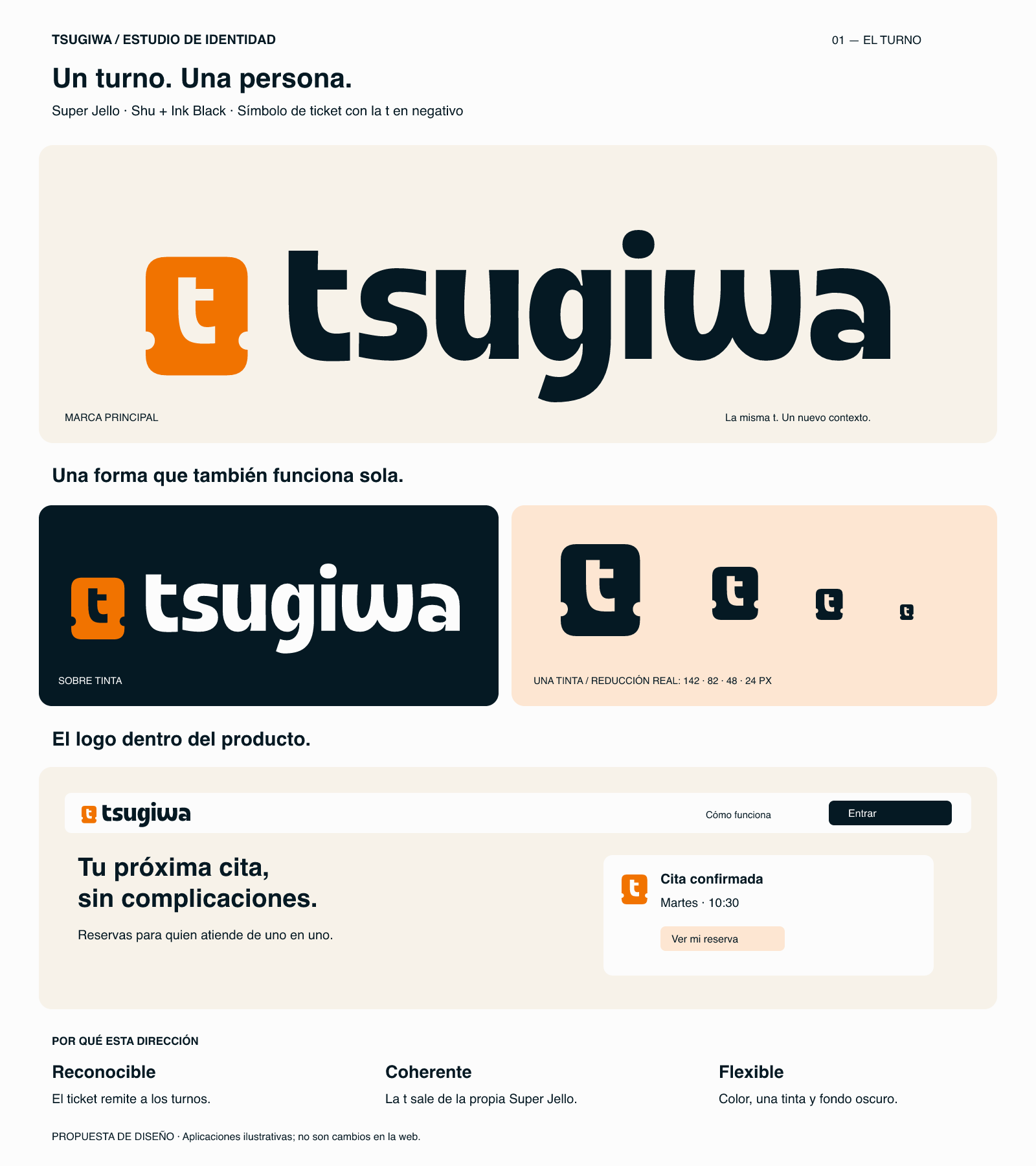 Lámina de especificación oficial de Tsugiwa
